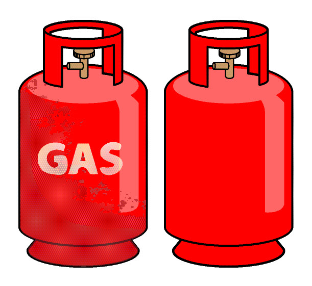 Propane gas cylinder, vector illustration - stock vector